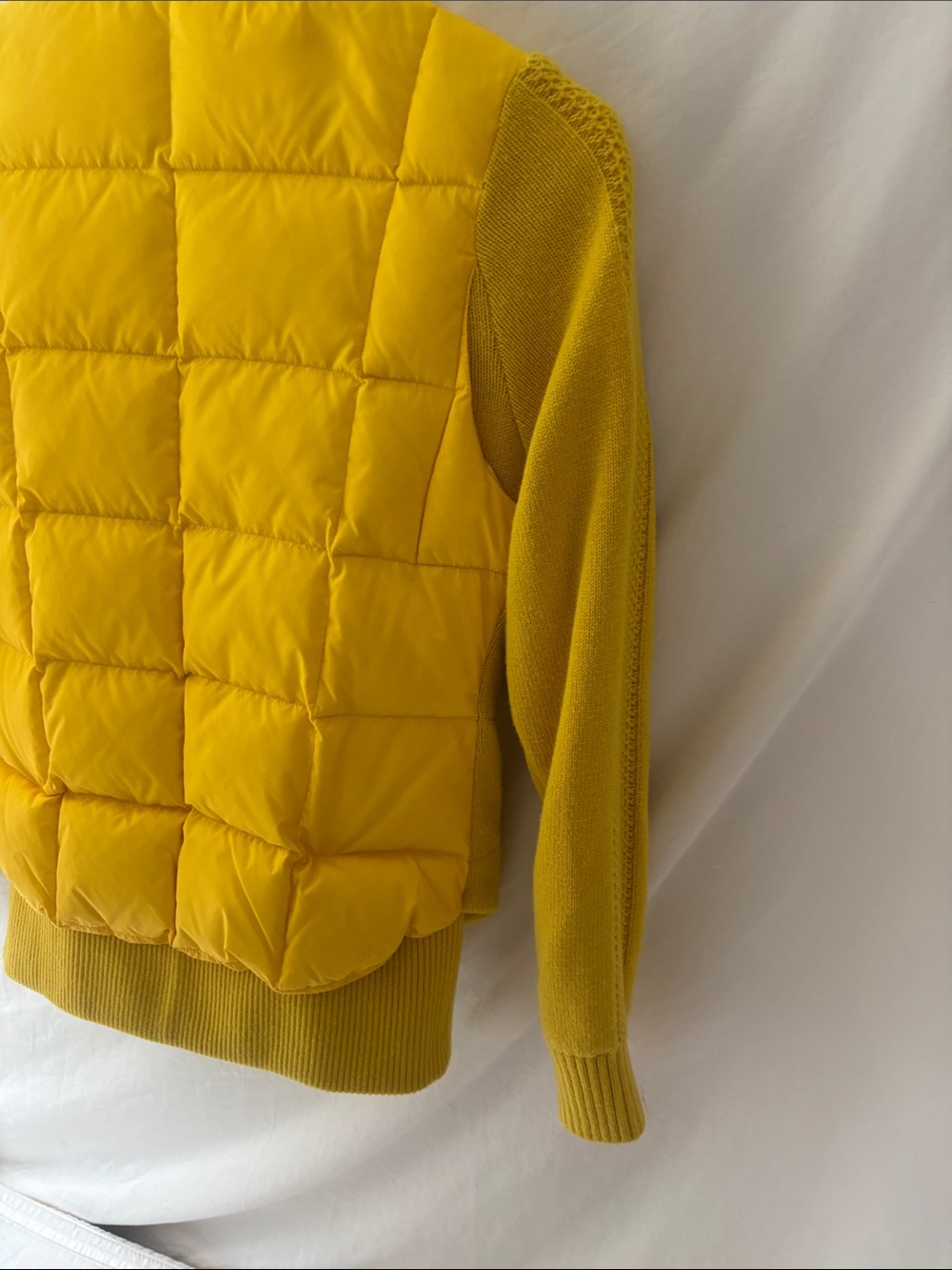 Le Coq Sportif Women’s ' Bright Yellow Knit Zip Jacket Vintage Great Condition - Picture 7 of 8